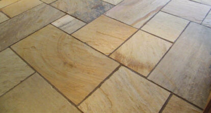 Indian sandstone patio