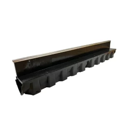 dekdrain a15 edge slot channel drain with aluminium edge 1m